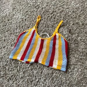 Knitted crop tank 🔥